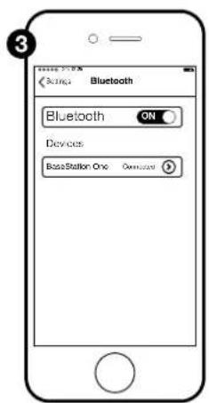 3 Bluetooth Bluetooth ON Devices Base Station One Options