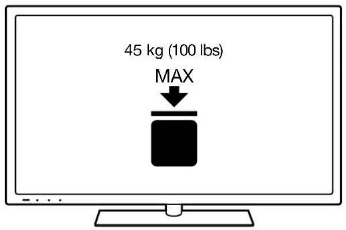 45 kg (100 lbs) MAX