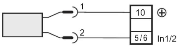 IFM DL2503 - Raccordement des capteurs et transmetteurs (In1, 2) - 1