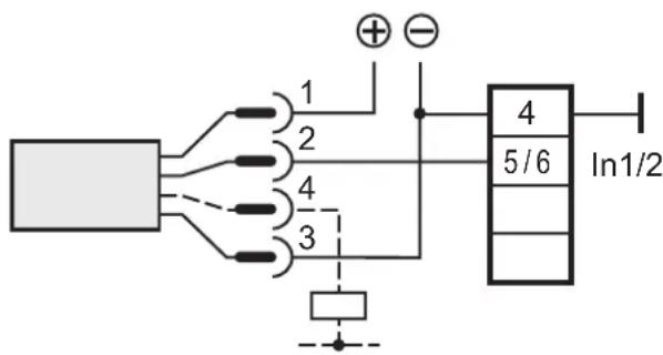IFM DL2503 - Raccordement des capteurs et transmetteurs (In1, 2) - 4