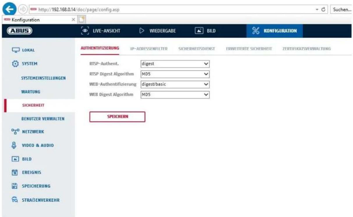 ABUS IPCB34611A - Authentication - 1