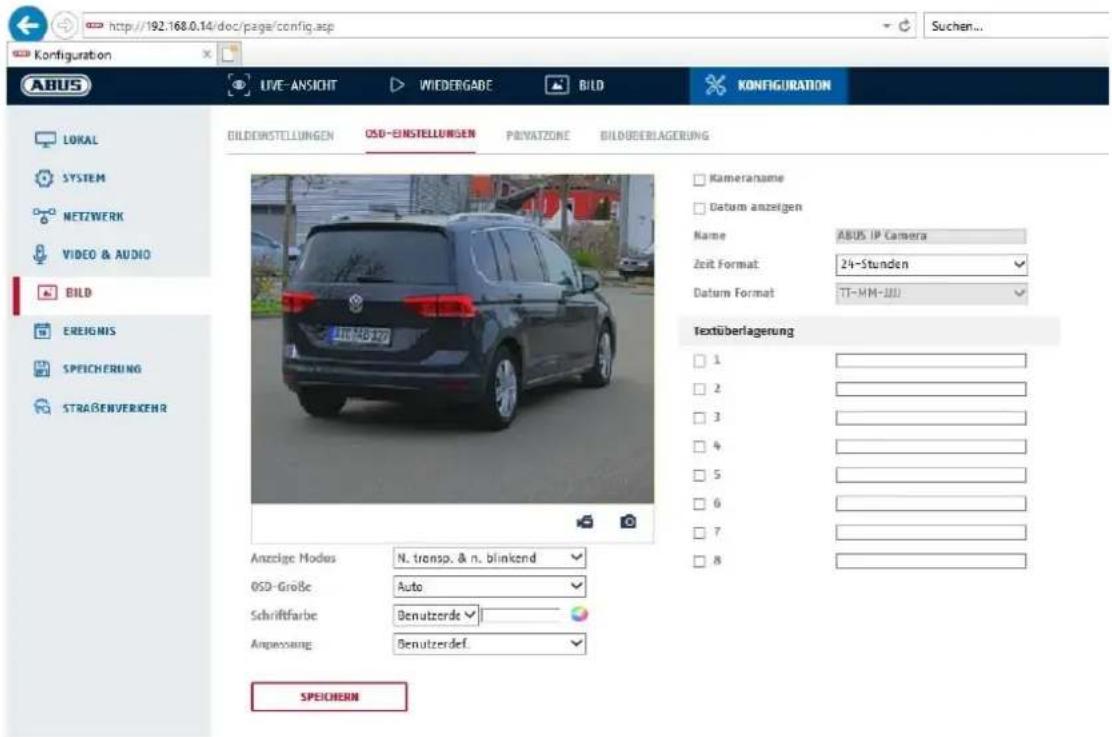 ABUS IPCB34611A - Impostazioni OSD - 1