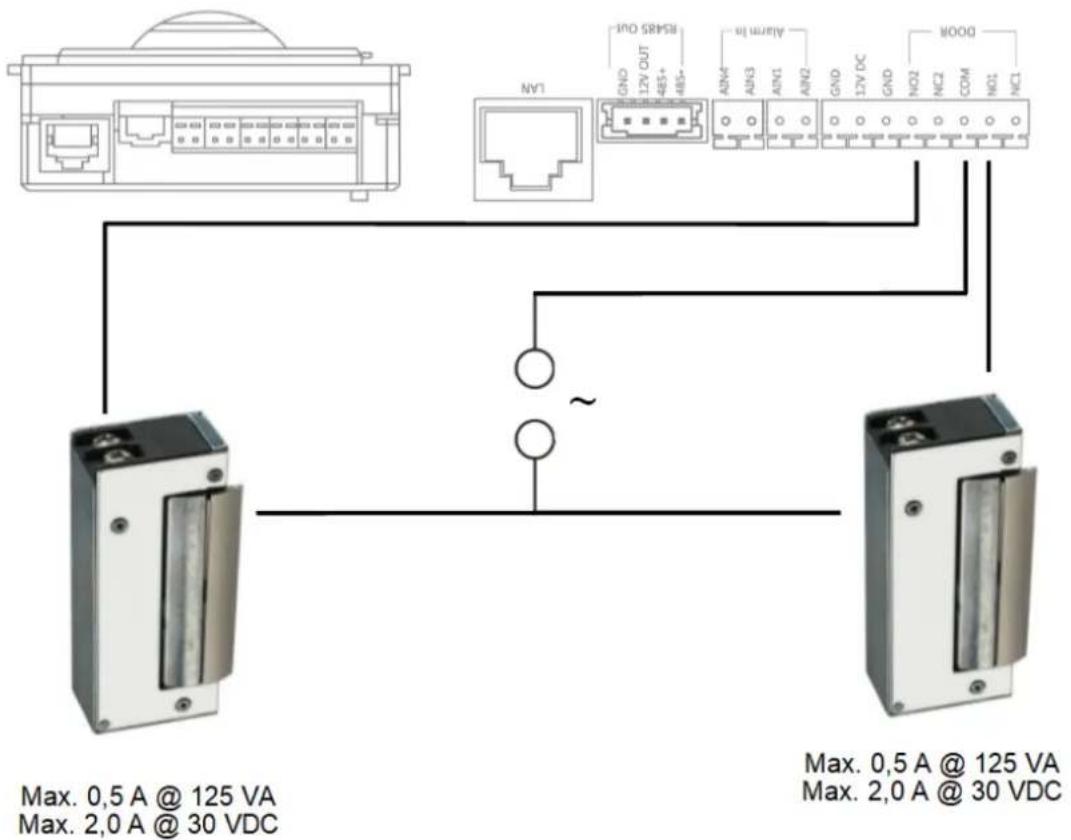ABUS TVHS20000 - Connecting electrical door openers to the video module (including "garden gate") - 4