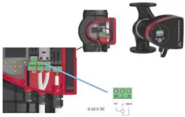 DIMPLEX WSI 65TU - Raccordement du signal d'entrée 0 – 10 V - 2