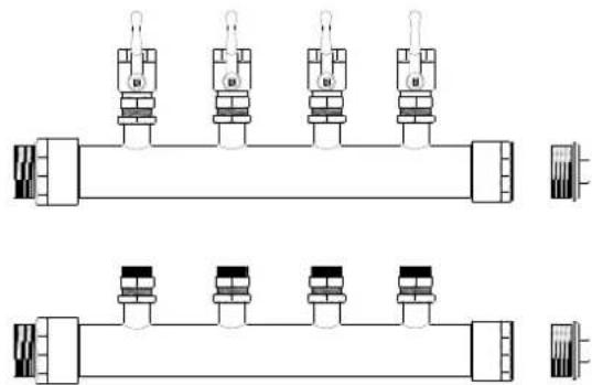 DIMPLEX SI 10MER - Brine Circuit Manifold - 1
