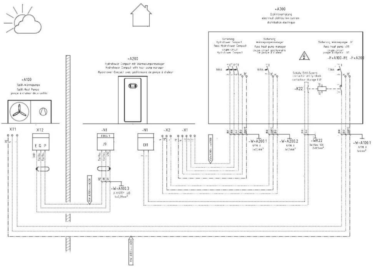 DIMPLEX LIA 0911HWCF M - electrical layout - 1