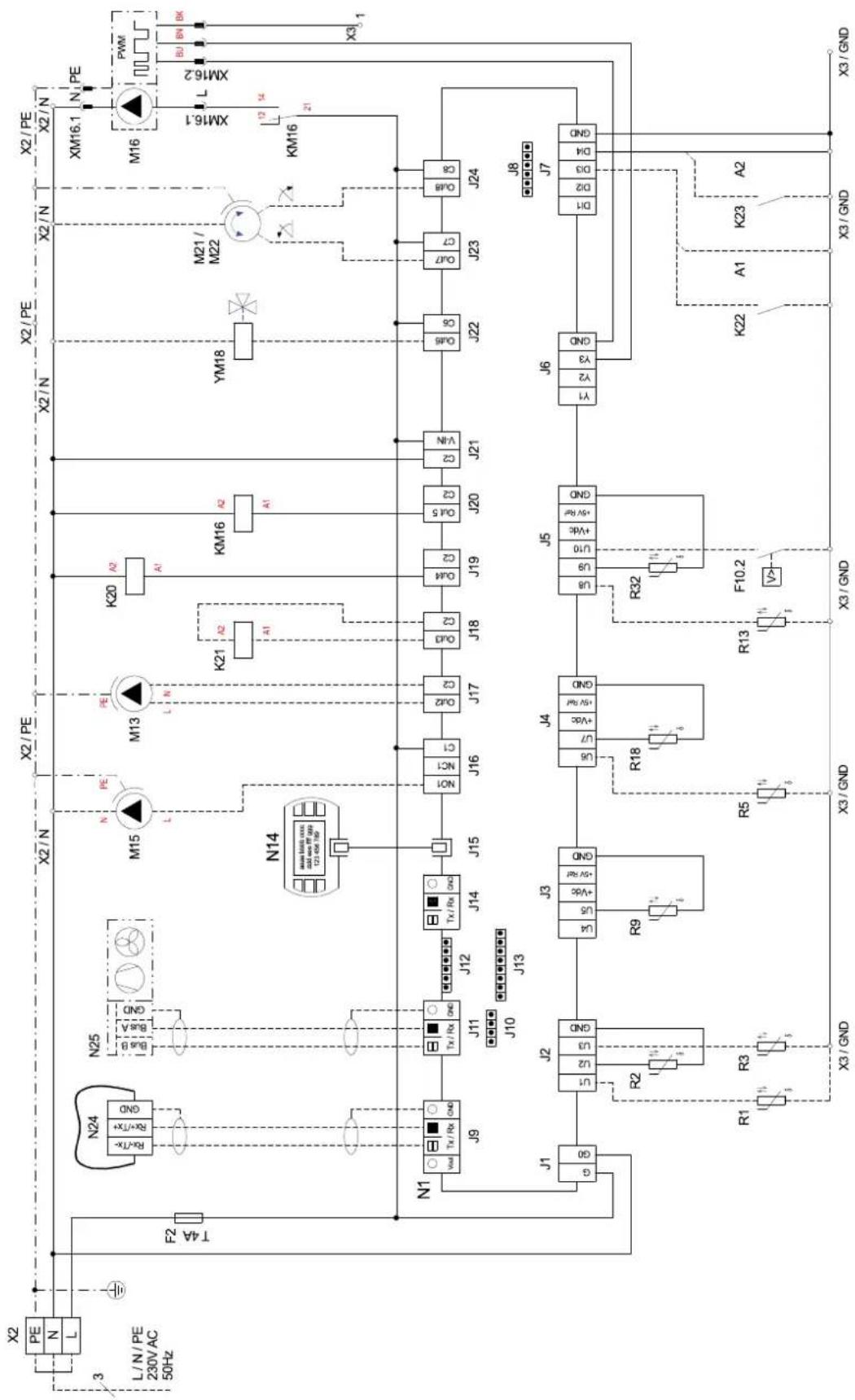 DIMPLEX LAK 9IMR - Stromlaufpläne / Circuit diagrams / Schémas électriques - 1
