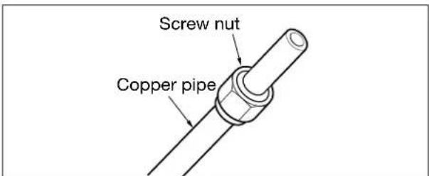 Screw nut Copper pipe
