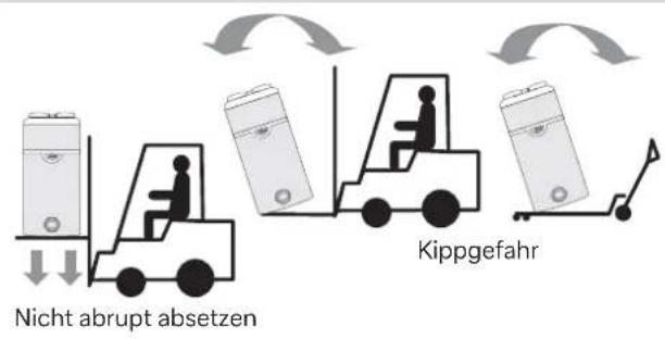 Nicht abrupt absetzen Kippgefahr