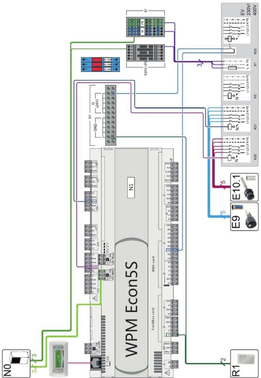 DIMPLEX HPL 9STUW2 - Monoenergetische Wärmepumpenheizungsanlage mit einem Heizkreis, Puffer- und Warmwasserspeicher / Mono energy heat pump heating system with one heating circuit, buffer tank and hot water cylinder / Installation de chauffage par pompe à chaleur mono-énergétique avec un circuit de chauffage, ballons tampon et d'eau chaude sanitaire - 2