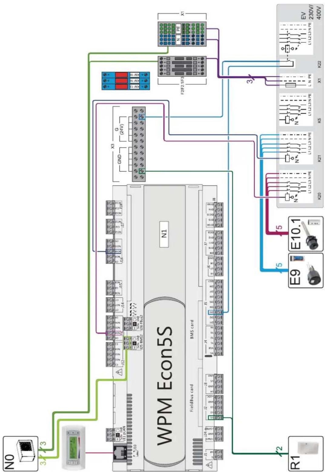 DIMPLEX HPL 6STUW2 - Monoenergetische Wärmepumpenheizungsanlage mit einem Heizkreis, Puffer- und Warmwasserspeicher / Mono energy heat pump heating system with one heating circuit, buffer tank and hot water cylinder / Installation de chauffage par pompe à chaleur mono-énergétique avec un circuit de chauffage, ballons tampon et d'eau chaude sanitaire - 2