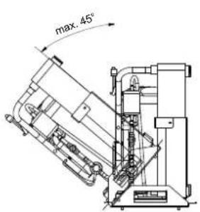 max. 45°