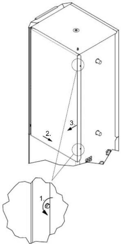 DIMPLEX SIW 11TES - Retrait des tôles du boîtier - 3