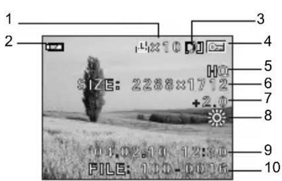 OLYMPUS X-400 - Wiedergabemodus - 1