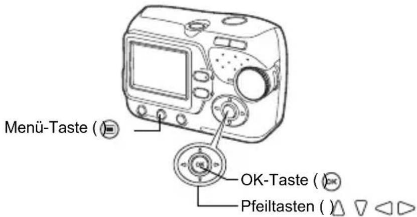 OLYMPUS X-450 - Drücken Sie, um das Menü anzuzeigen. - 1