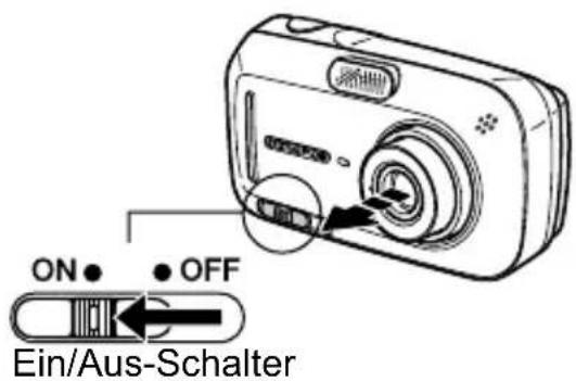 OLYMPUS X-500 - So wird die Kamera eingeschaltet - 2