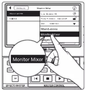Monitor Mixer EFFECTS MASTER MASTER CONTROL