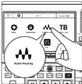PRESONUS NSB 32.16 - Raccordement des départs AVB - 2