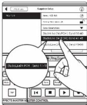 Photo Color Name: 125 MHz Audio Connection Studio Live 24 (ICCH) Band 93.40 Studio Live 24 (ICCH) Bond 41.48 Studio Live 24 (ICCH) Band 16.66 StudioLive4-ICCH - Send 1.1.19 FFFECTS MASTER MASTER CONTROL