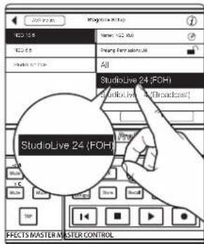 StudioLive 24 (FOH) StudioLive 24 (FOH) EFFECTS MASTER MASTER CONTROL