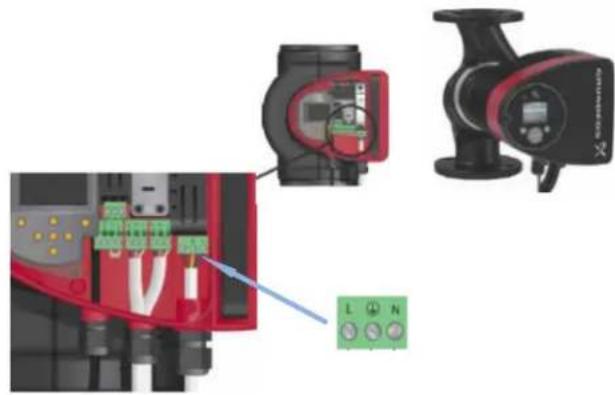 DIMPLEX WSIH 110TU - Raccordement de la tension d'approvisionnement 230V - 1