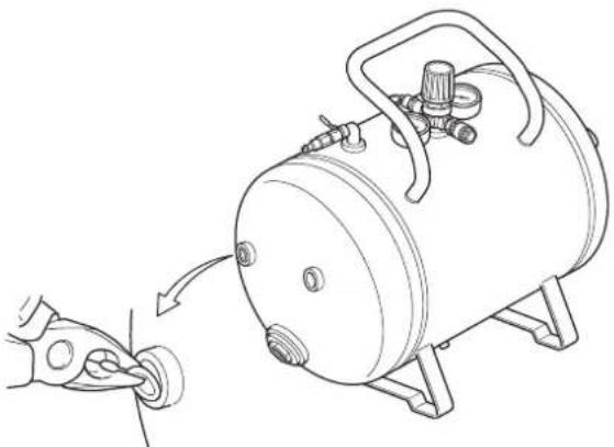 HiKOKI UA3810AB - Attaching quick couplers - 1