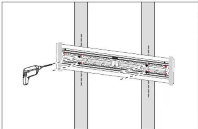 Furrion F2AA002ABBK - Fixation sur un mur à montants en bois recouvert de panneaux de gypse - 3