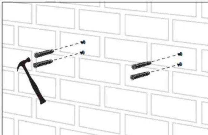 Furrion F2AA002ABBK - Amurado contra hormigón solido o pared de bloques de hormigón - 4