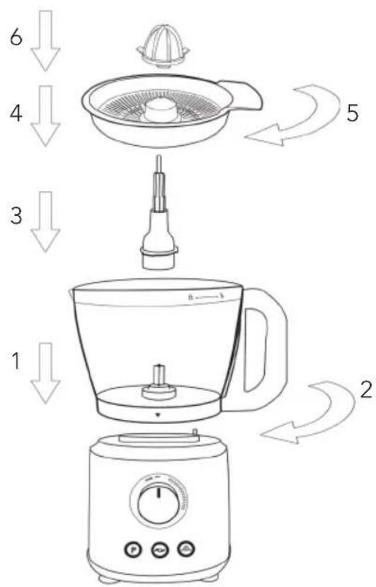WILFA Essential FP1B-1000 - USO DEL EXPRIMIDOR DE CÍTRICOS - 1