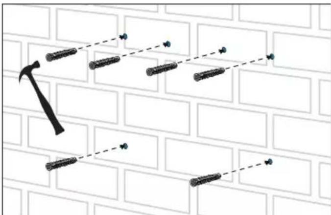 Furrion F2AA001ABBK - Amurado contra hormigón sólido o pared de bloques de hormigón - 3