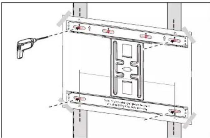 Furrion F2AA001ABBK - Mounting on a wood stud wall covered with gypsum board (drywall) - 3