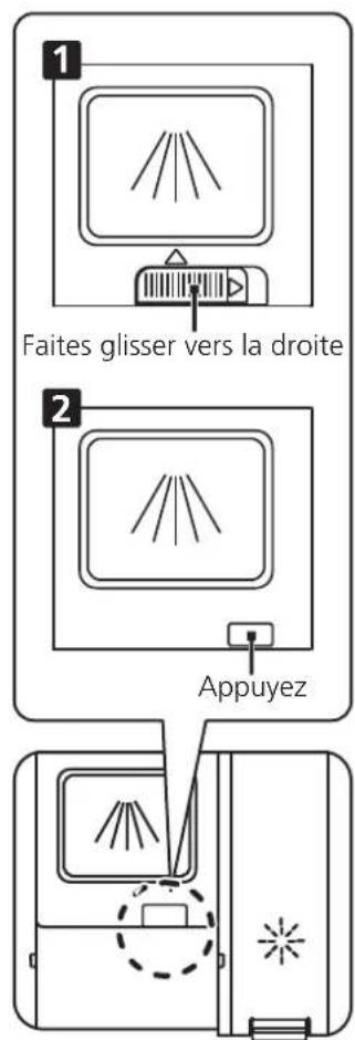 1 Faites glisser vers la droite 2 Appuyez