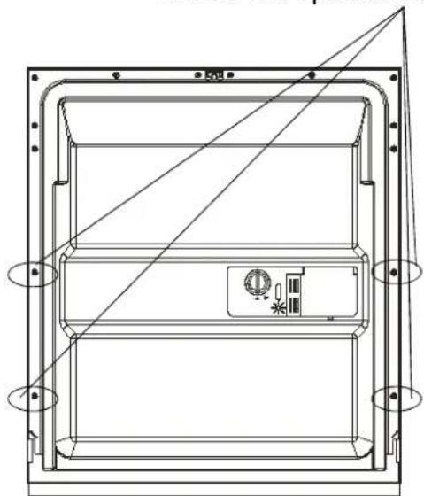 BRANDT BDB424LB - - Dimensions et installation du panneau d'habillage - 4