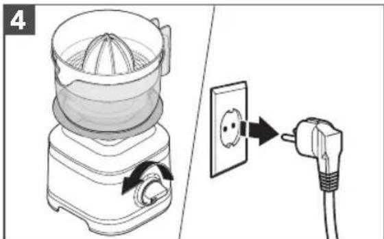 KITCHENAID 5KSB4026EHY - UTILISATION DU PRESSE-AGRUMES - 4