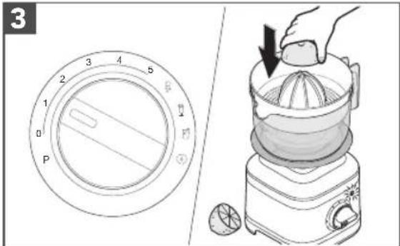 KITCHENAID 5KSB4026EHY - UTILISATION DU PRESSE-AGRUMES - 3
