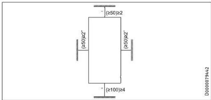 STIEBEL ELTRON DHC Trend - Minimum clearances - 1