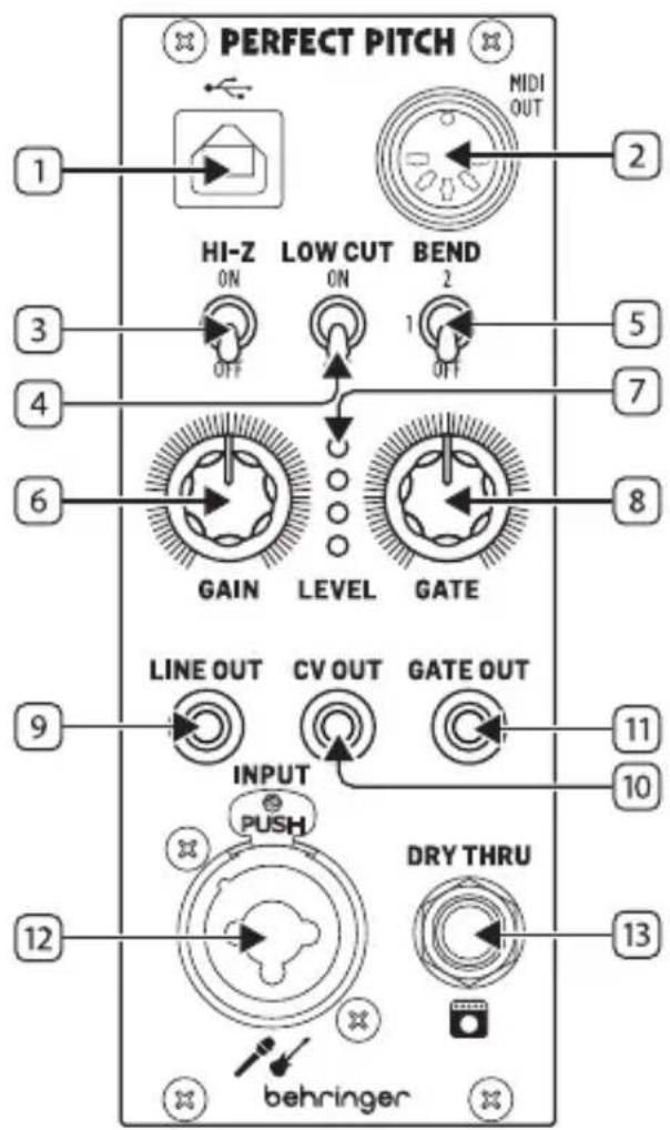 BEHRINGER Perfect Pitch - PERFECT PITCH PP1 Réglages - 1