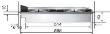 ILVE HCPMT125DD - Dimension des espaces d'encastrement - 18
