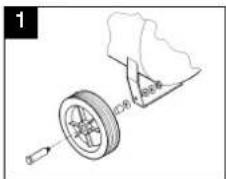 EINHELL EURO 8/24 - Montaža vztrajnikov: - 1