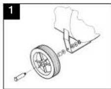 EINHELL EURO 8/24 - Montáz koleček: - 1