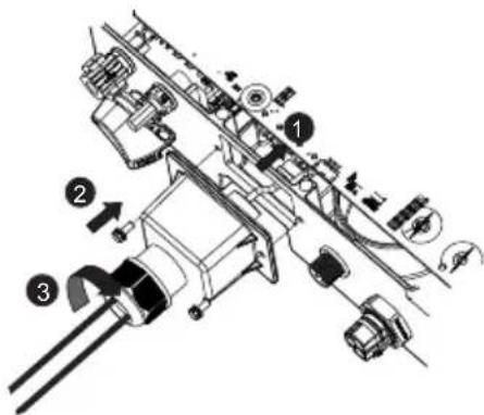 Solplanet ASW1000S-S - COM1: RS485(option) - 3