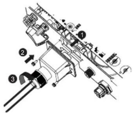 Solplanet ASW1000S-S - COM1: RS485(opcjonalnie) - 3