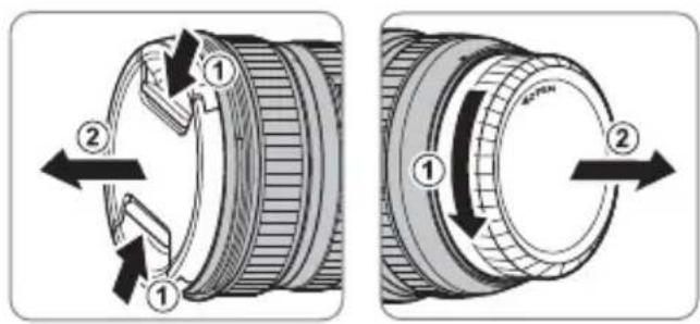 FUJIFILM XF8mmF3.5 R WR - Rimozione dei tappi copri ottica - 1