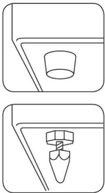 CANTON A 45 SUB - Anbringung Absorber/Spikes - 1
