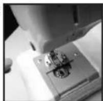 BOMANN NM 6063 CB - Inserting the Under-thread Bobbin - 1
