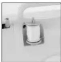 BOMANN NM 6063 CB - Enhebrar el hilo superior - 1