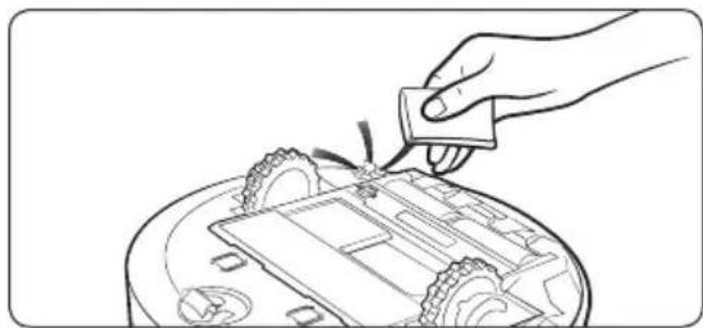 SAMSUNG Jet Bot VR30T85513B - De zijborstel reinigen - 1