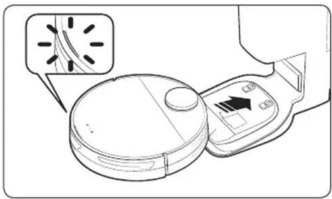 SAMSUNG Jet Bot VR30T85513B - Controleer de oplaadstatus. - 1