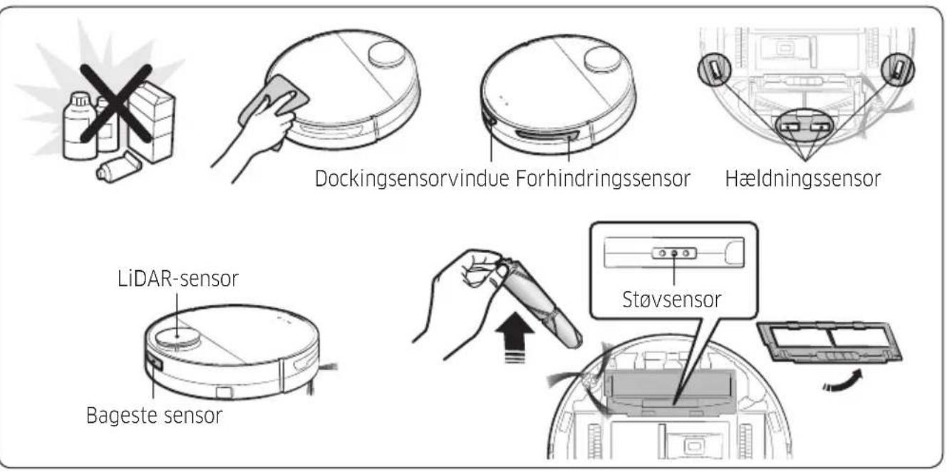 SAMSUNG Jet Bot VR30T85513B - Rengøring af sensorvinduet - 1