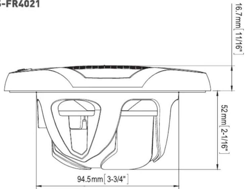 Fusion MS-FR7021 - LINE DRAWINGS AND DIMENSIONS - 1